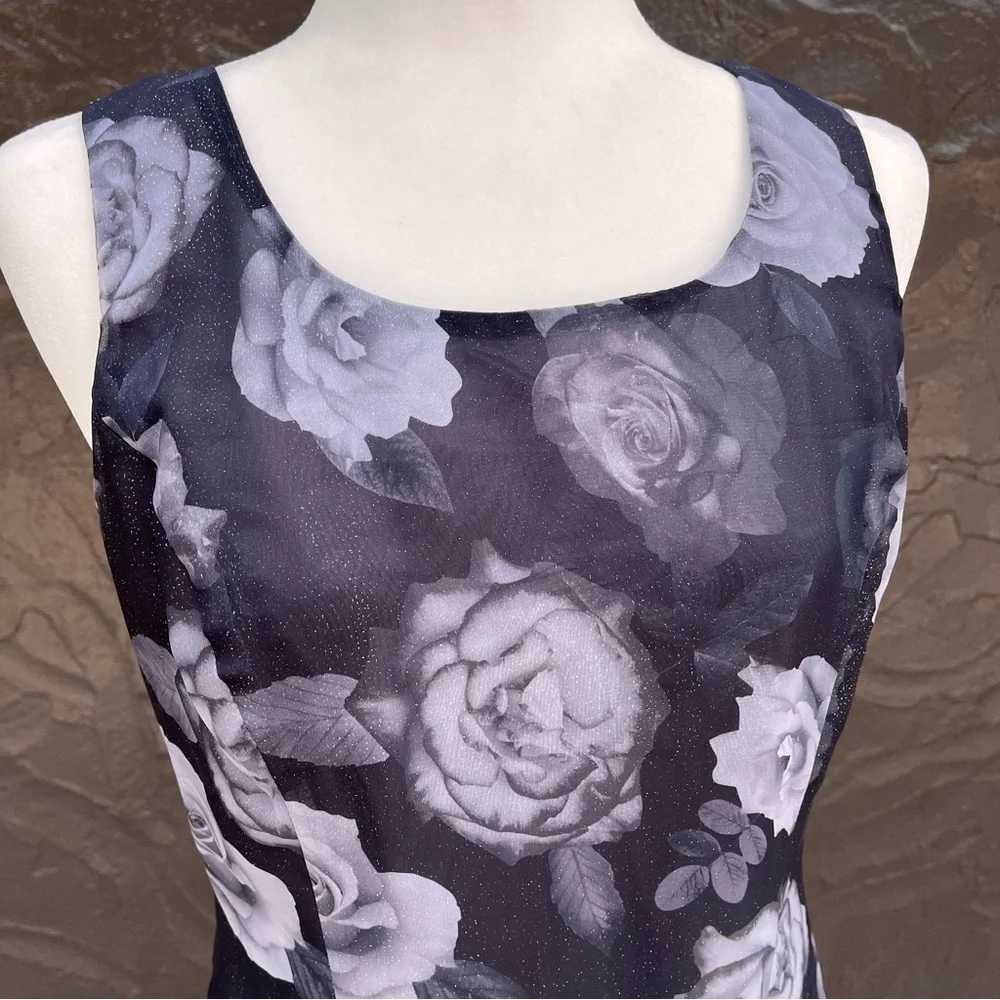 Vintage 90s flowy whimsygoth short party dress size 9/10 - Picture 2 of 7